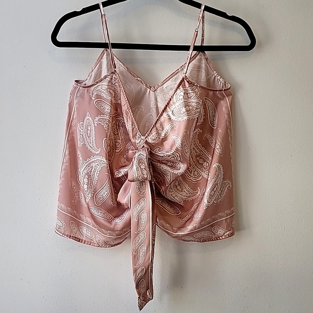 Lamarque  satin tie front  camisole